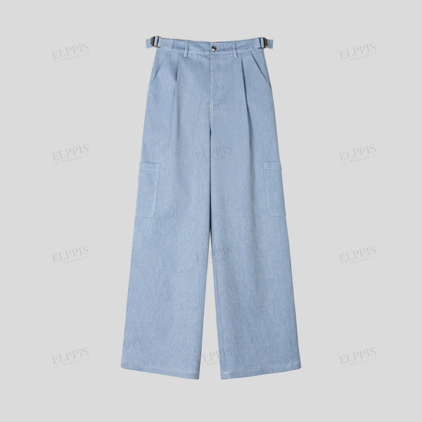 Special Silver Thread Fabric Workwear Set Pants